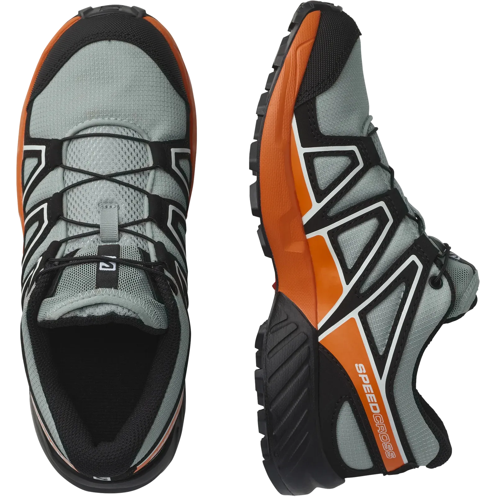 Salomon Speedcross (Wrought Iron/Black/Vibrant Orange) JNR