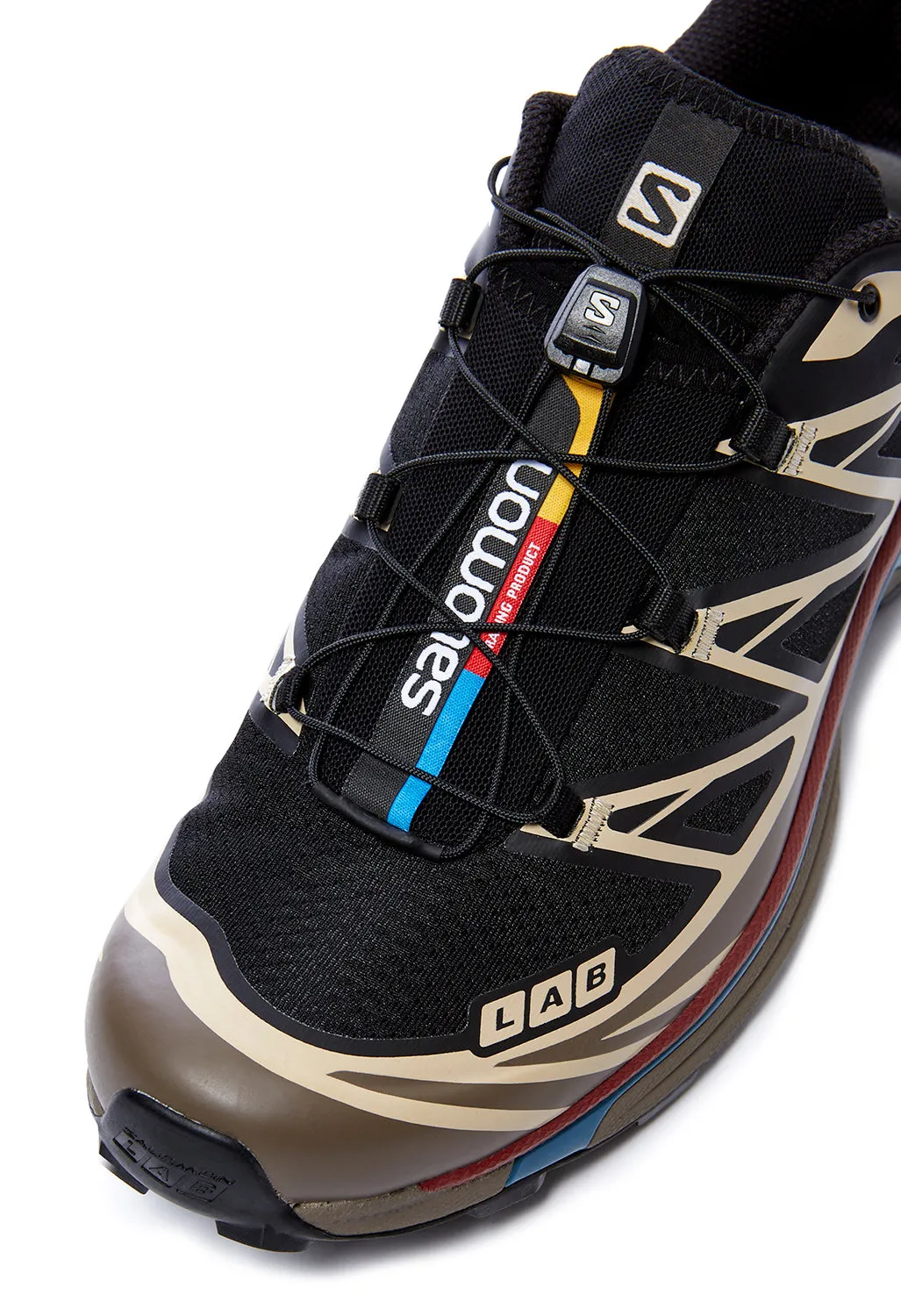 Salomon XT-6 Trainers - Black / Falcon / Cow Hide