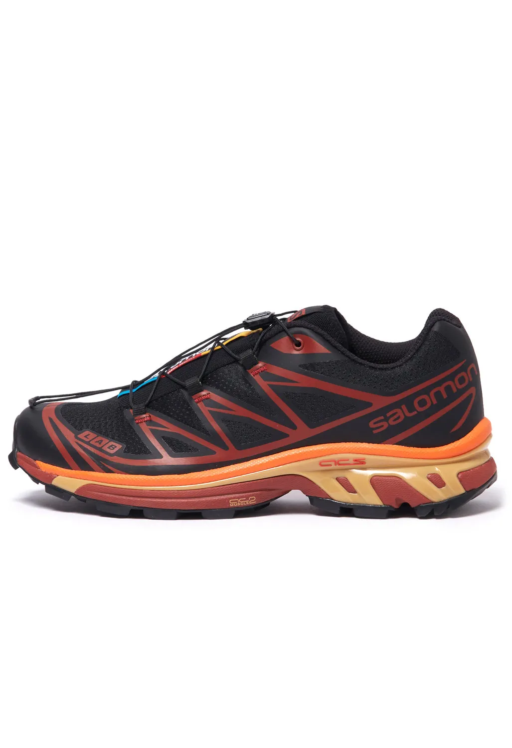 Salomon XT-6 Trainers - Black/Chocolate Plum/Vibrant Orange