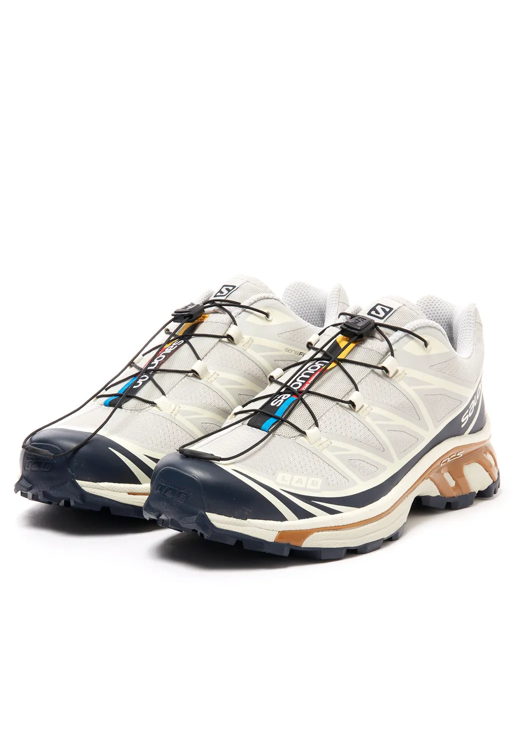 Salomon XT-6 Trainers - Lunar Rock/Dark Sapphire/Rubber