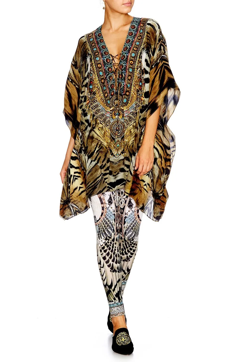 SHORT LACE UP KAFTAN GIVEN TO THE WILD