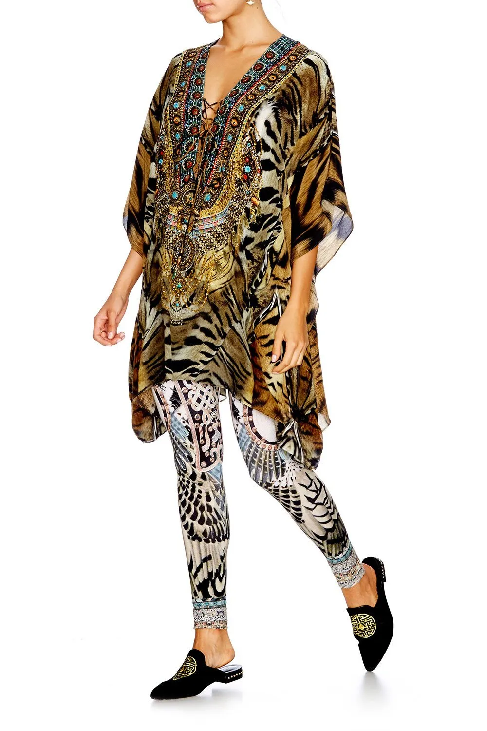 SHORT LACE UP KAFTAN GIVEN TO THE WILD