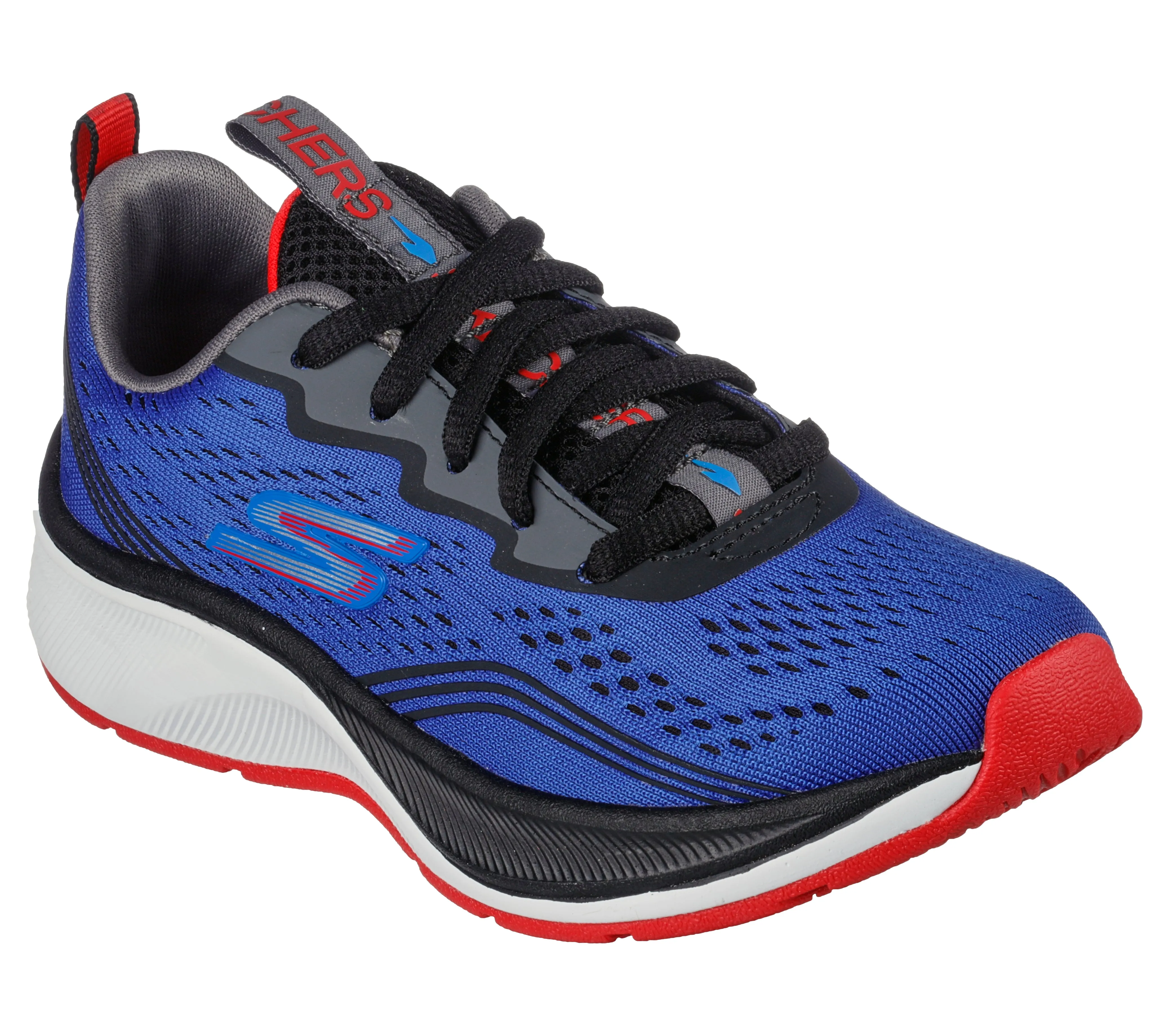 Skechers Elite Sport Pro Push Pace Boys Royal Blue Black Trainer