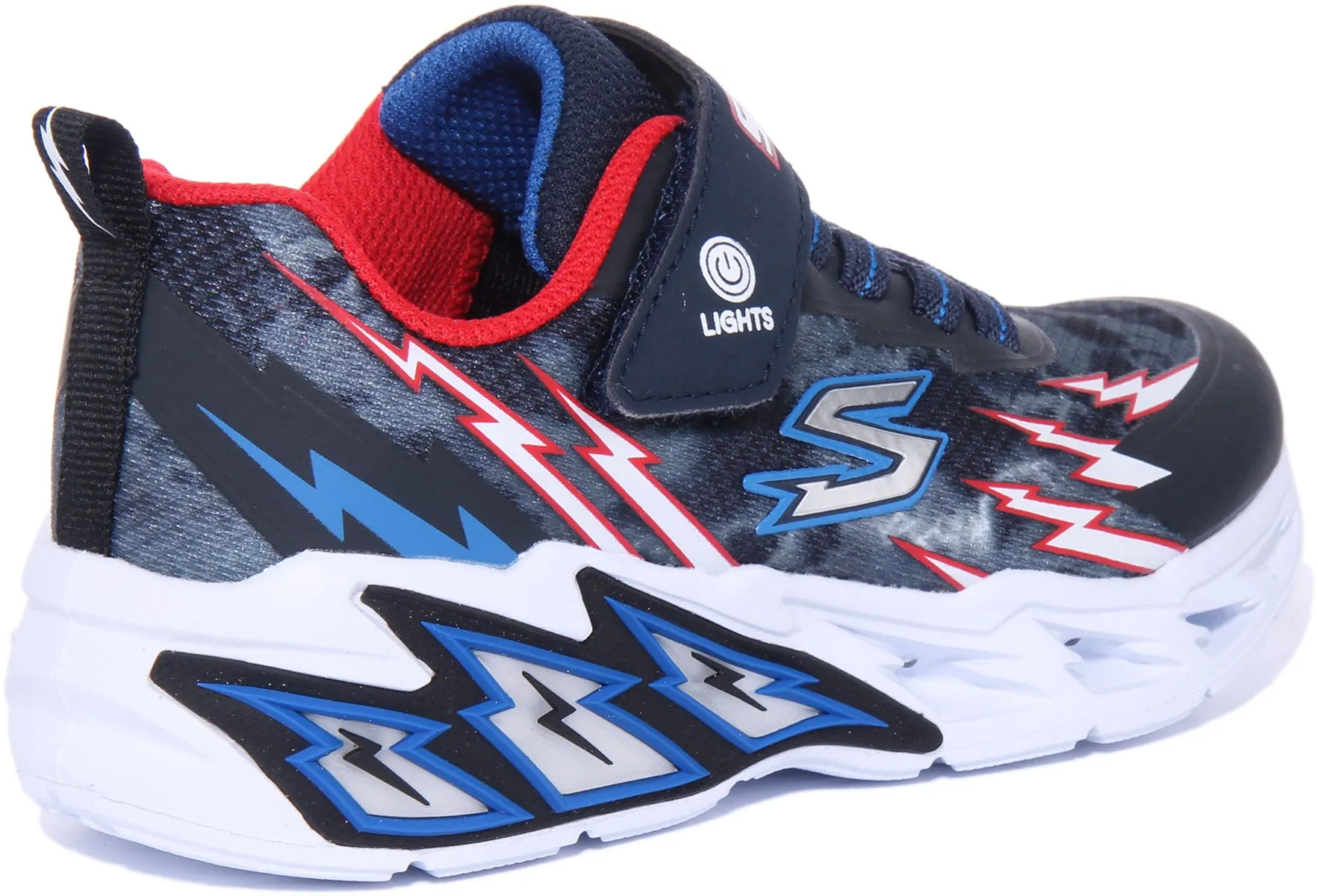 Skechers Light Storm 2.0 In Navy Red For Kids