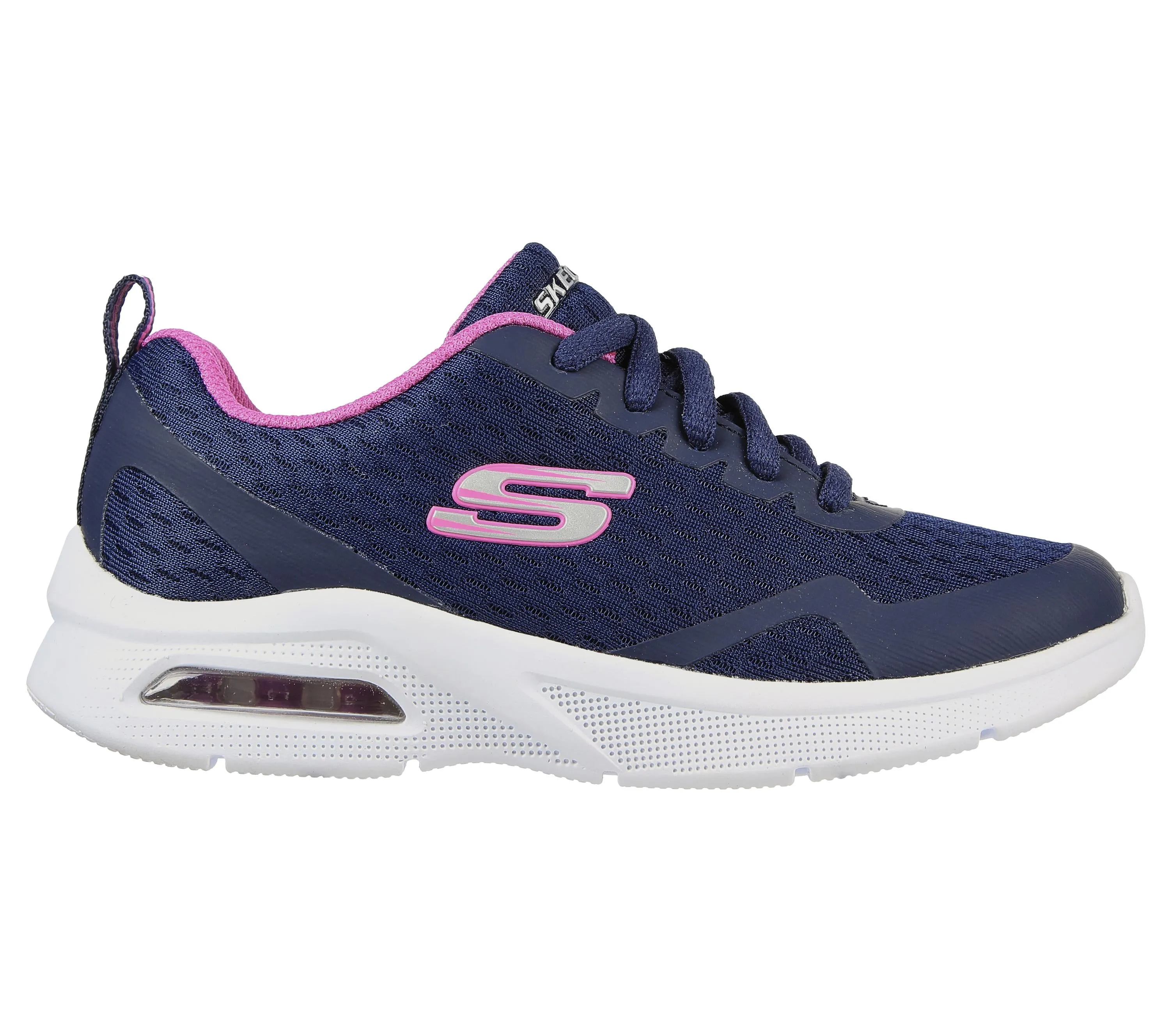 Skechers Microspec Max Electric Jumps Girls Navy Trainer