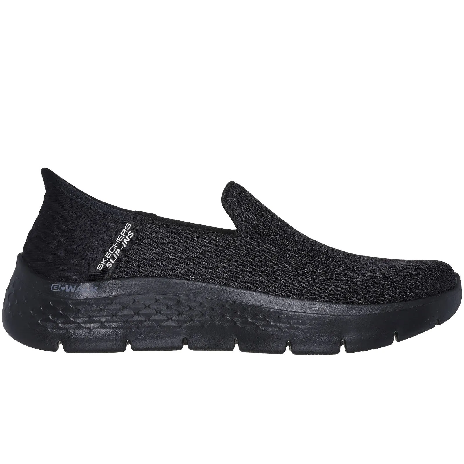 Skechers Womens Go Walk Flex Slip-ins Trainers - All Black