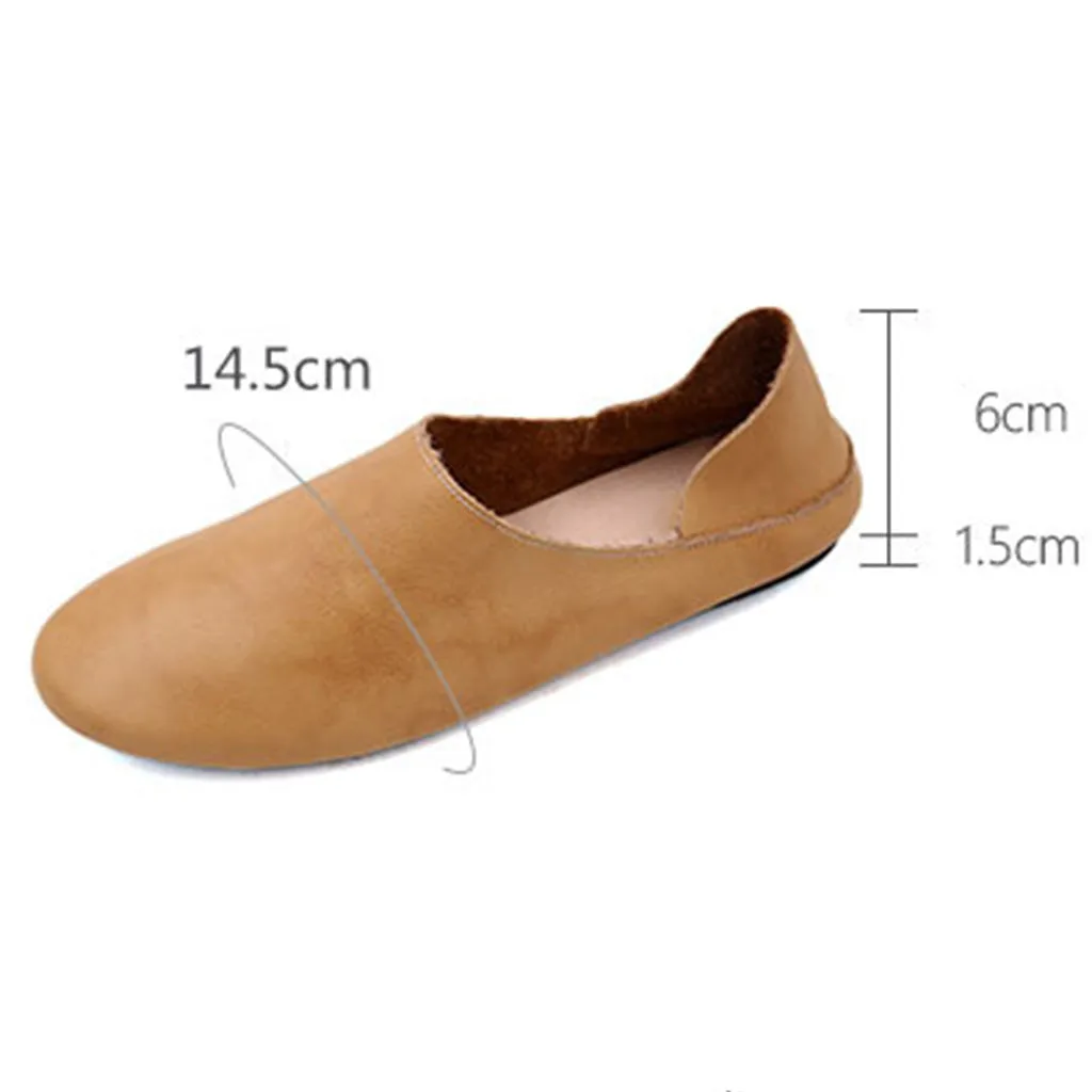 Spring Summer Soft Bottom Leather Flat Women's Shoes | Gift Shoes