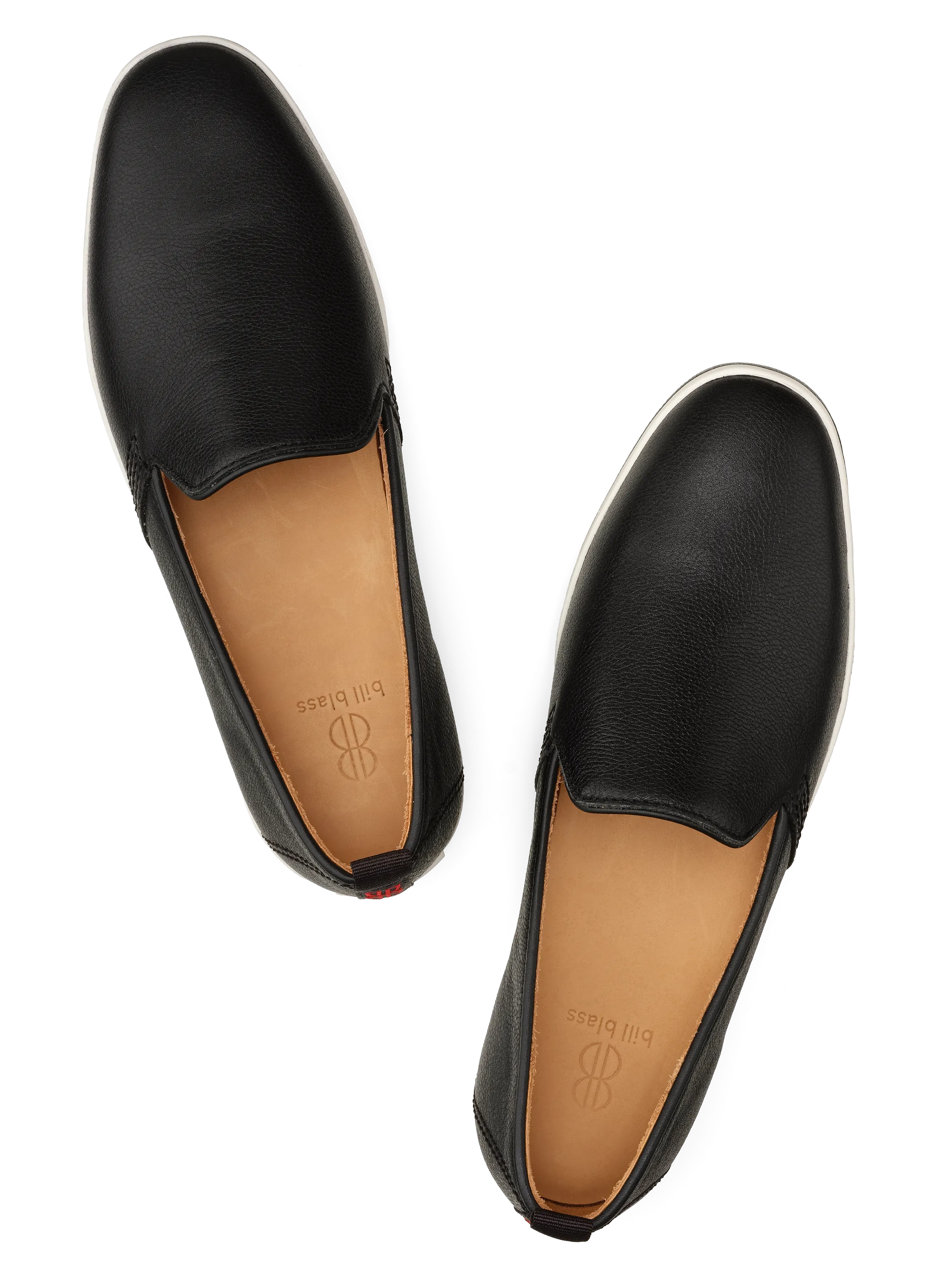 Sutton Leather Slip On - Black