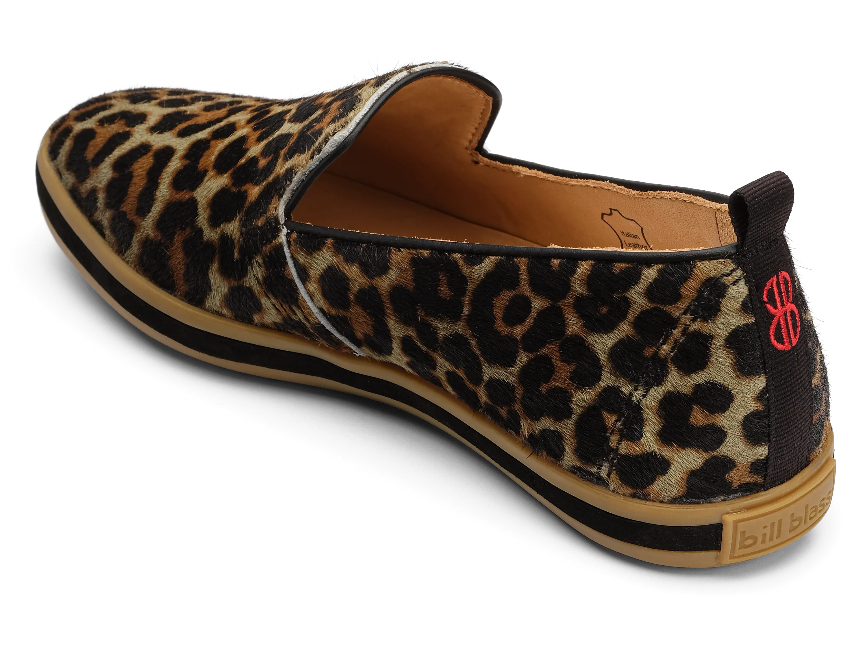 Sutton Slip On - Sage Leopard Hair Calf