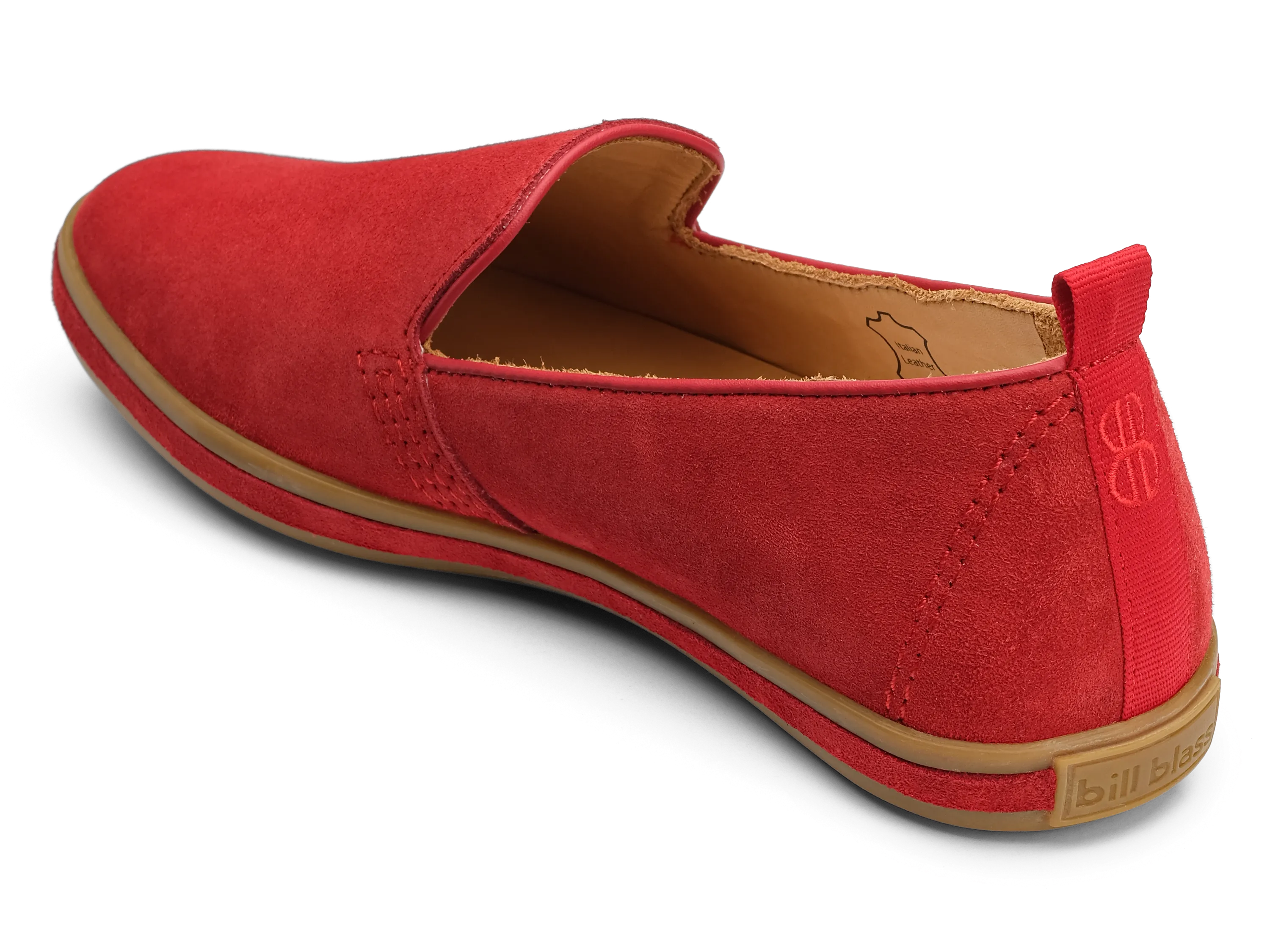 Sutton Suede Slip On - Red