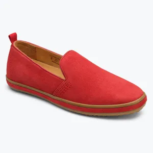 Sutton Suede Slip On - Red