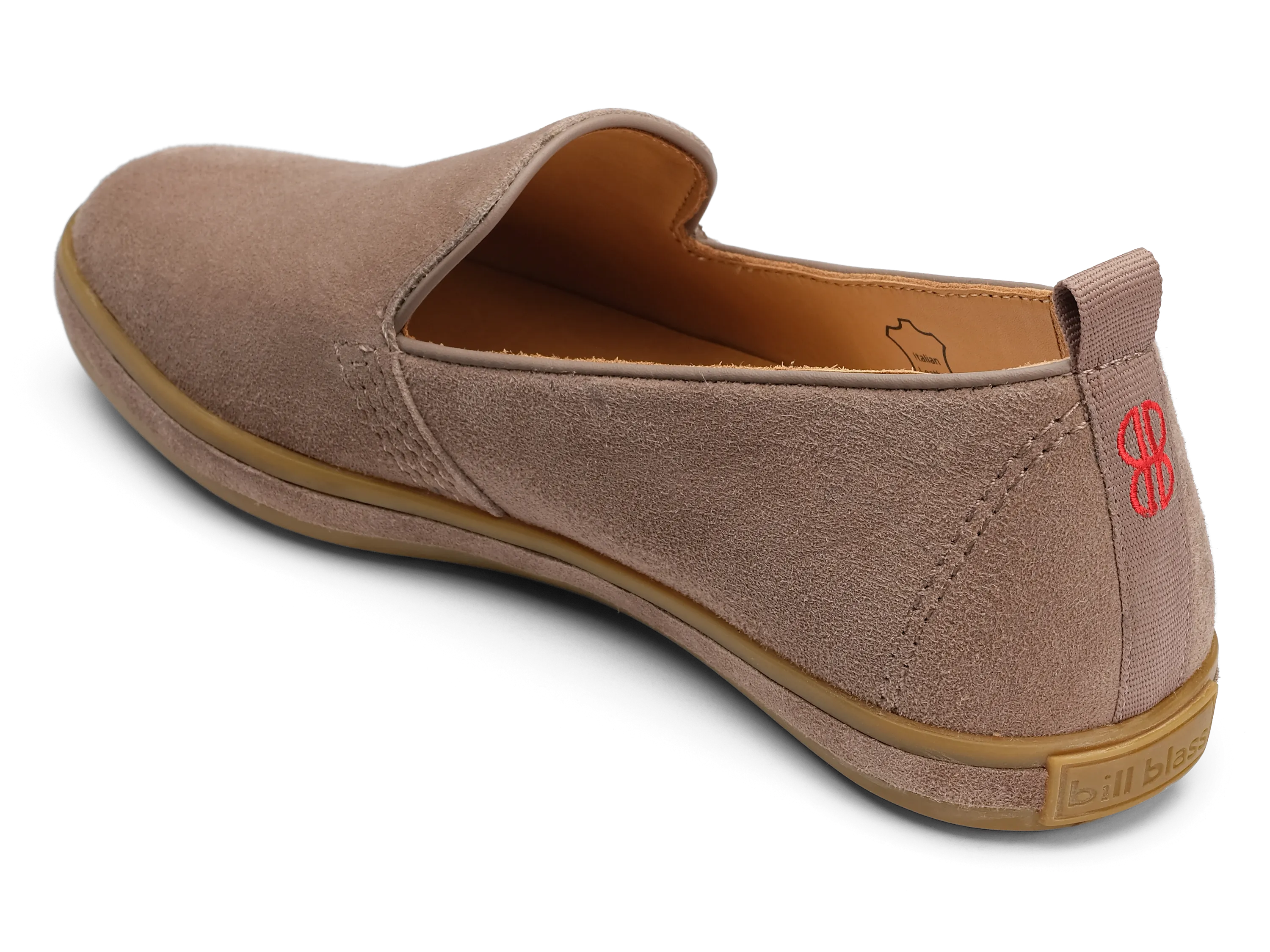 Sutton Suede Slip On - Stone Grey