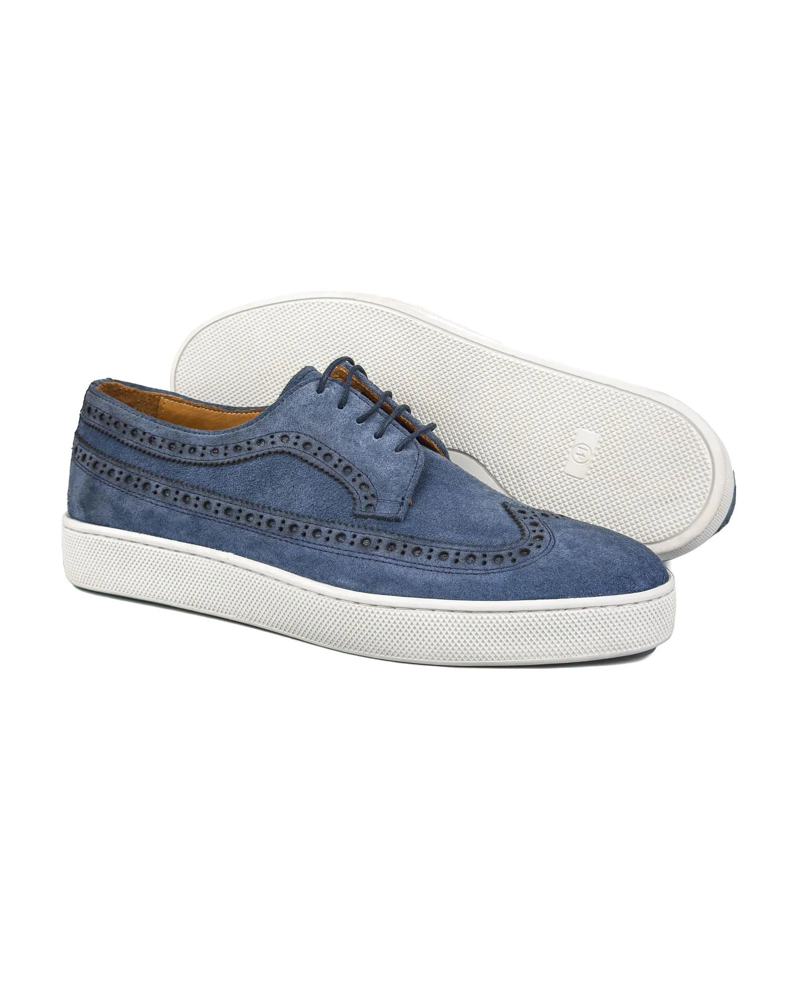 T-Tango-Y Navy Blue Genuine Suede Leather Casual Classic Men's Shoe