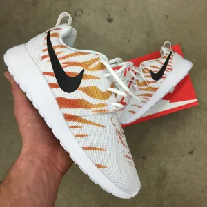 Tiger Stripe Nike Roshe One - Custom Painted Sneakers