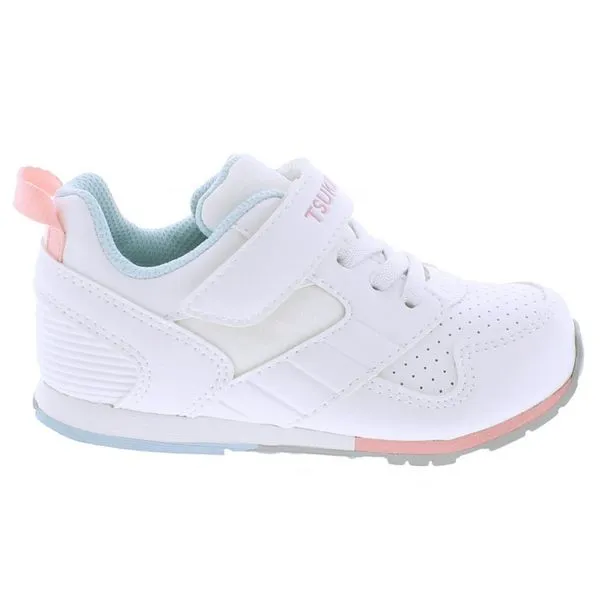 Tsukihoshi Child Racer (Sizes 7 - 13) - White/Pink