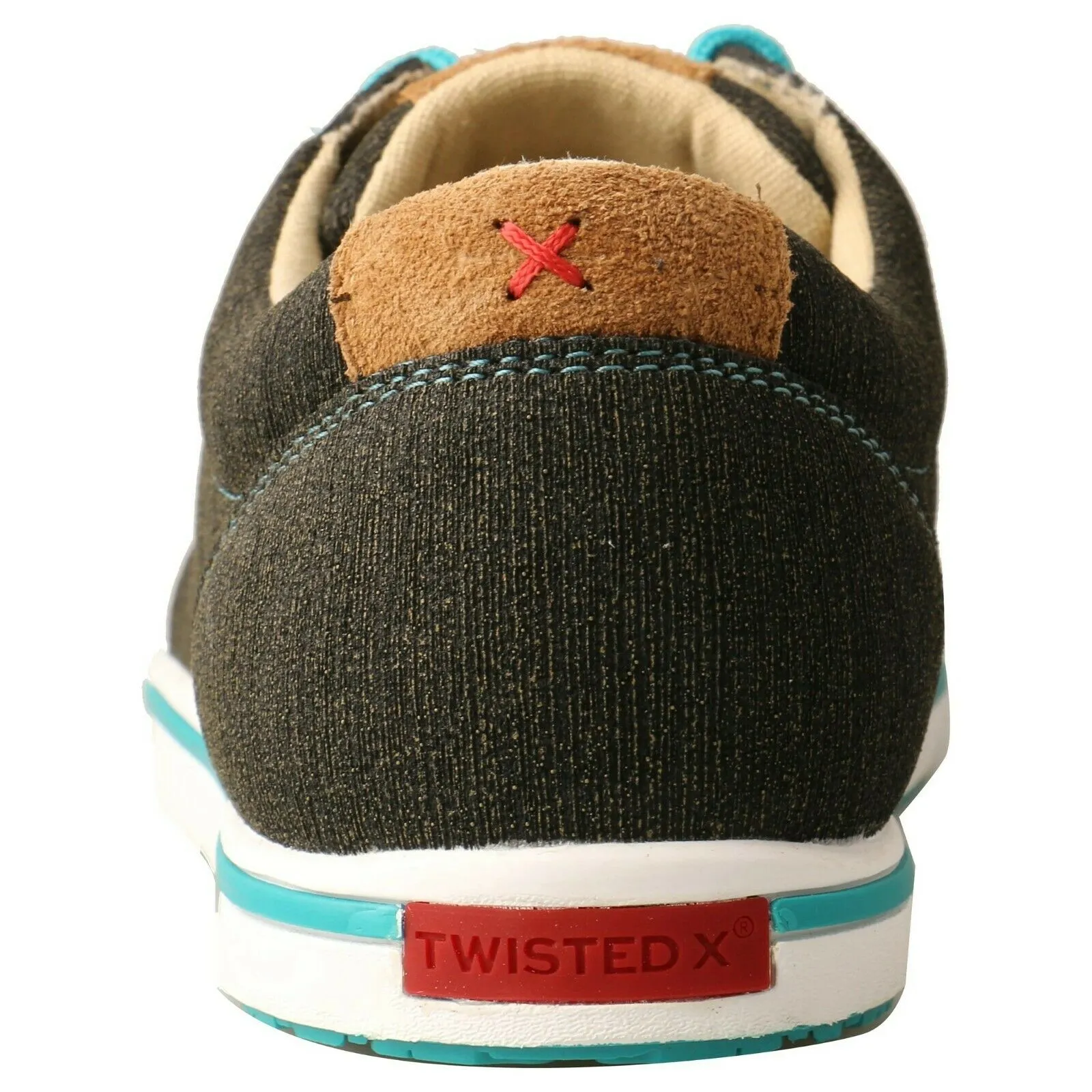 Twisted X Ladies Rubberized Brown & Turquoise Casual Shoes WCA0029