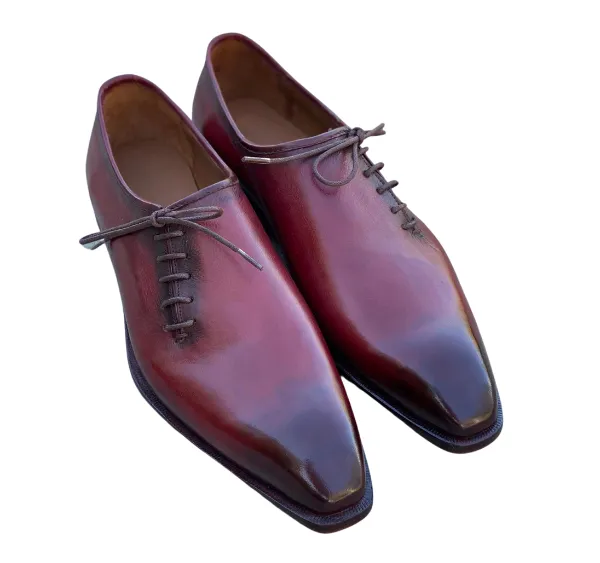 Tyler - Burgundy Whole cut Dress Oxfords