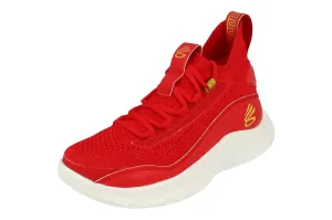 Under Armour Curry 8 Cny GS Basketball Trainers 3024036 600