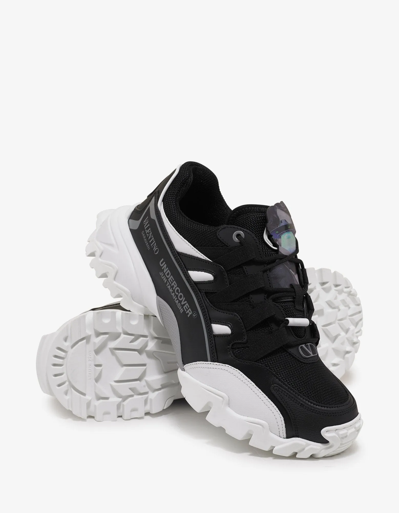 Undercover Black & White Climbers Trainers -