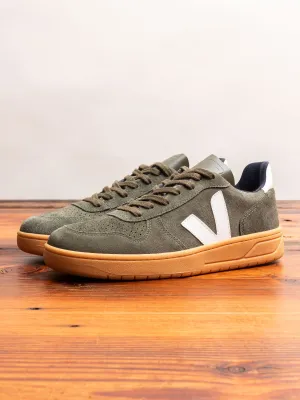 V-10 Gum Sole Sneaker in Mud Suede