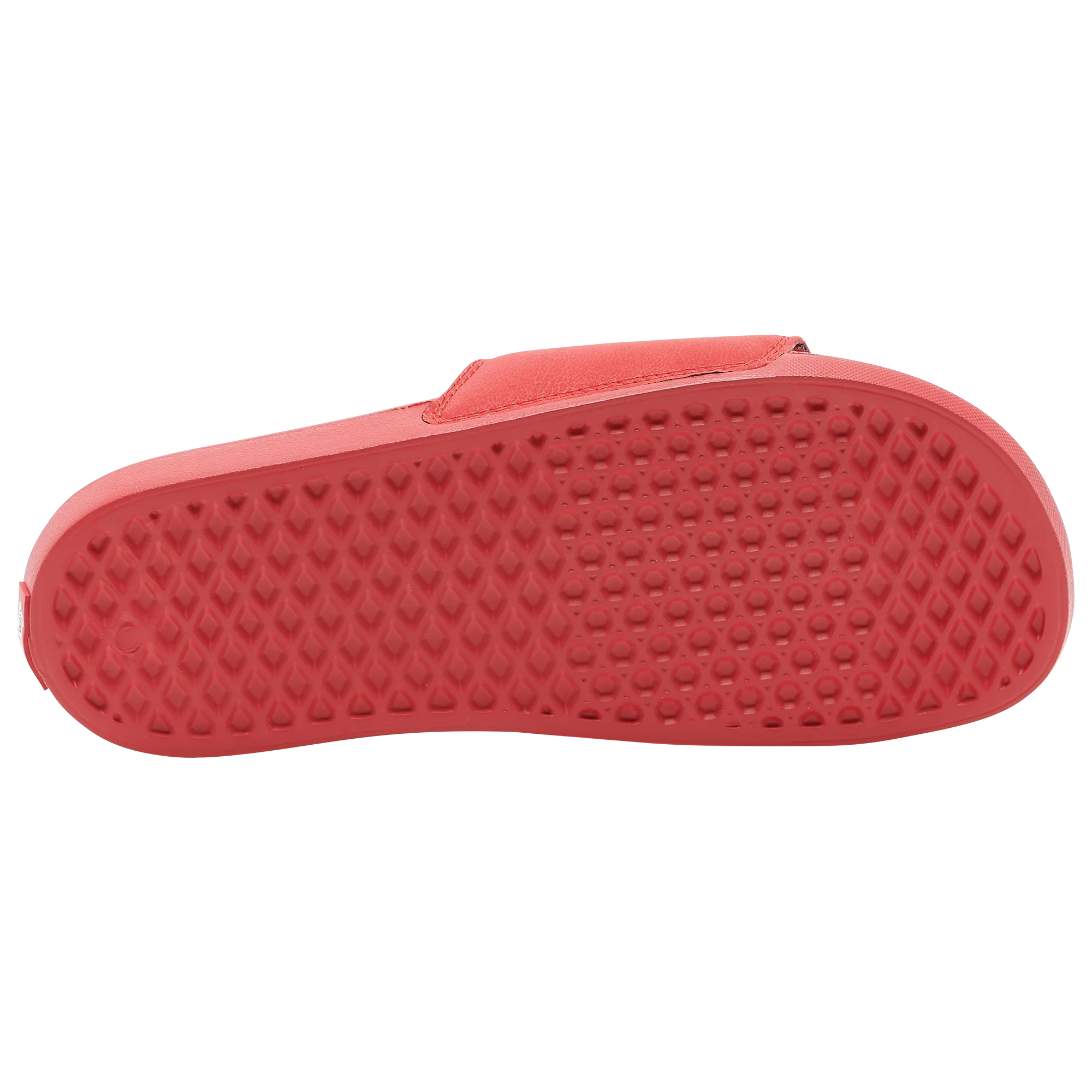 Vans Red Classic Logo Slides On