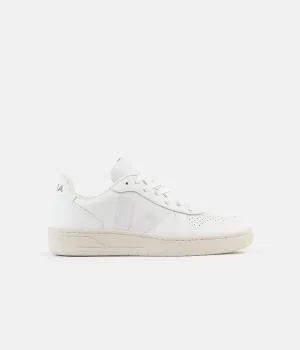 Veja Womens V-10 Leather Shoes - Extra White