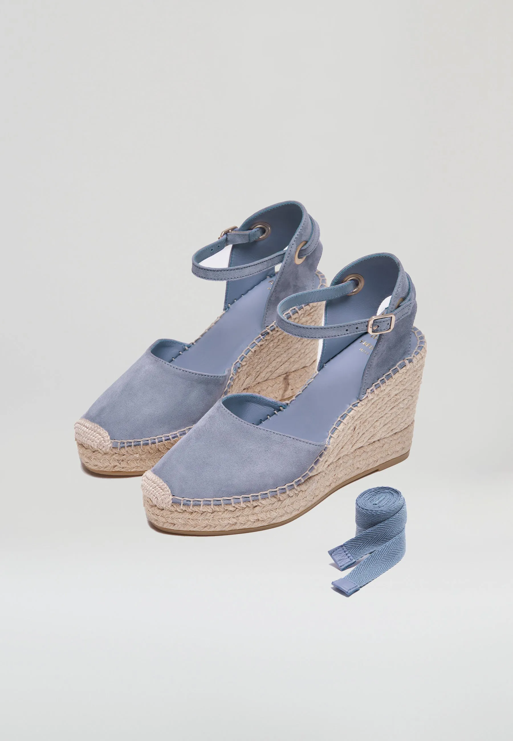 Wedges - Jeans Suede