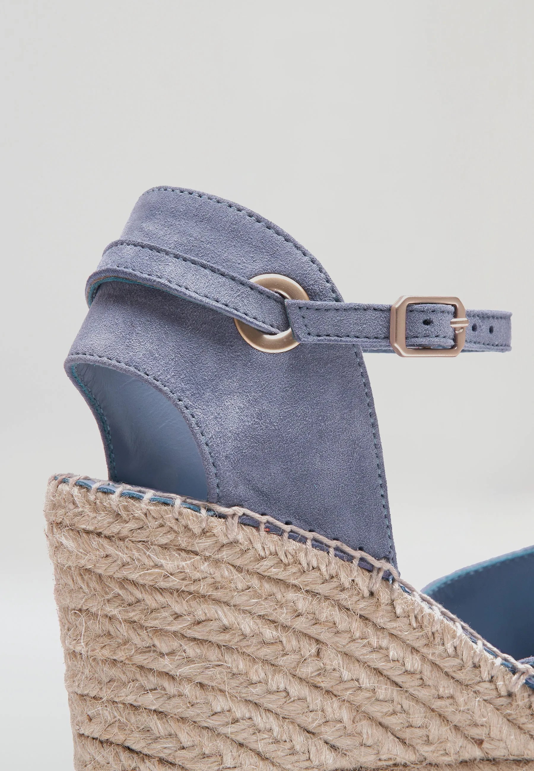 Wedges - Jeans Suede