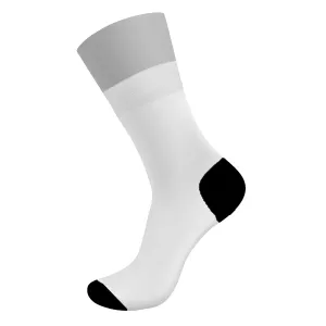 White Label Classic Plain Polyester Socks With Printed Patterns Custom Production Private Label