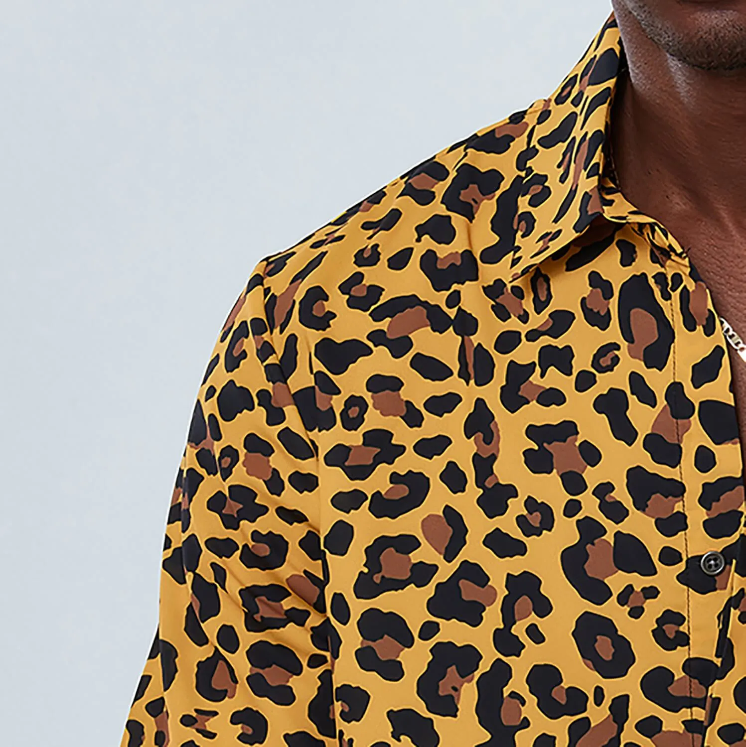 Wild Leopard Print Long Sleeve Shirt - Dear Deer