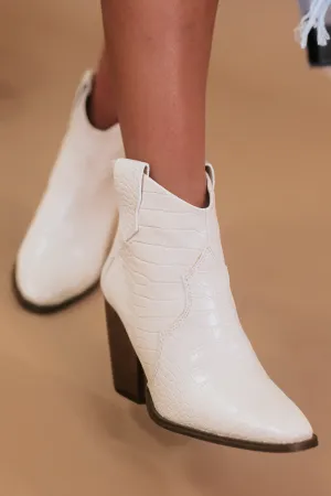 Wild West Bonnie Bootie, Cream