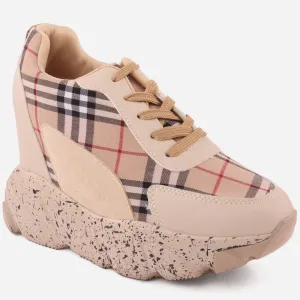 Women "BECKY" Chunky Lace Up Trainers