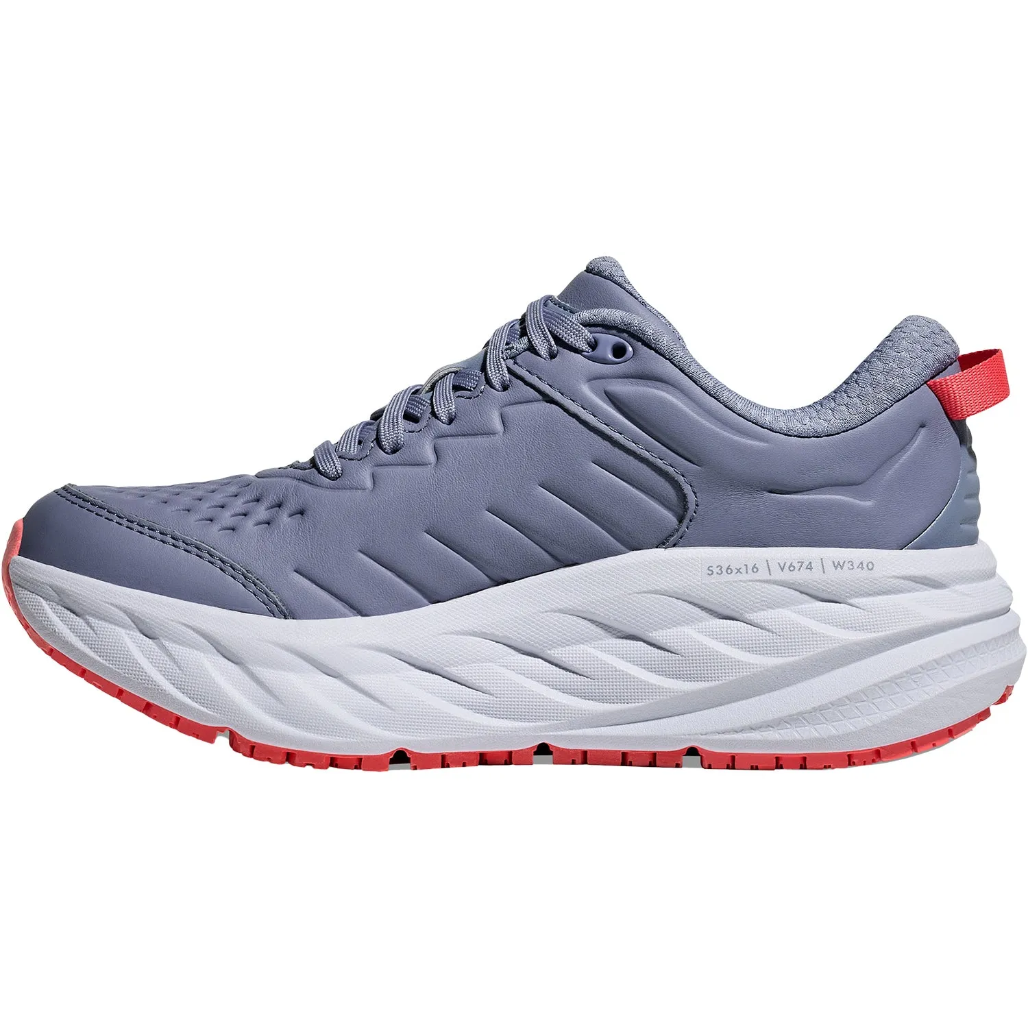 Women's Hoka Bondi SR Moonlight/Pale Dusk Leather