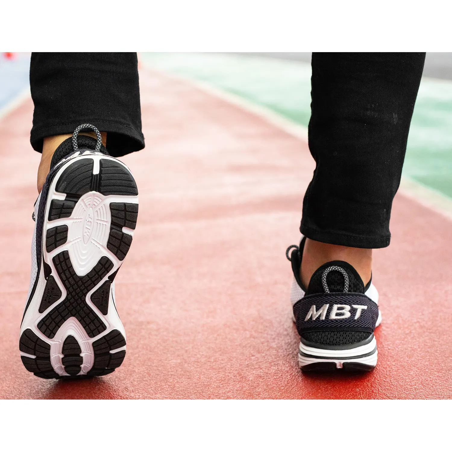 Women's MBT Gadi Black/White Mesh