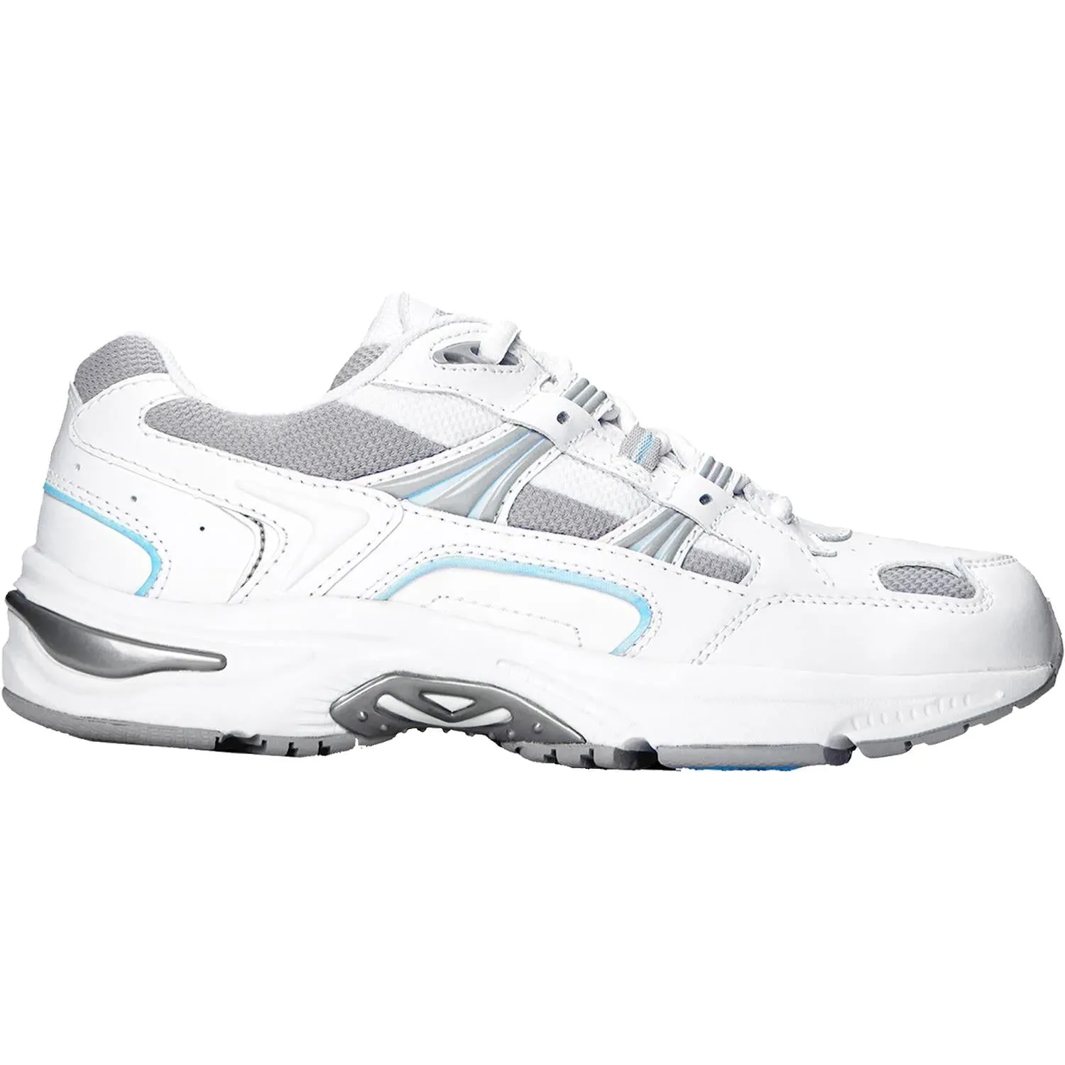 Women's Vionic Walker White/Blue Leather