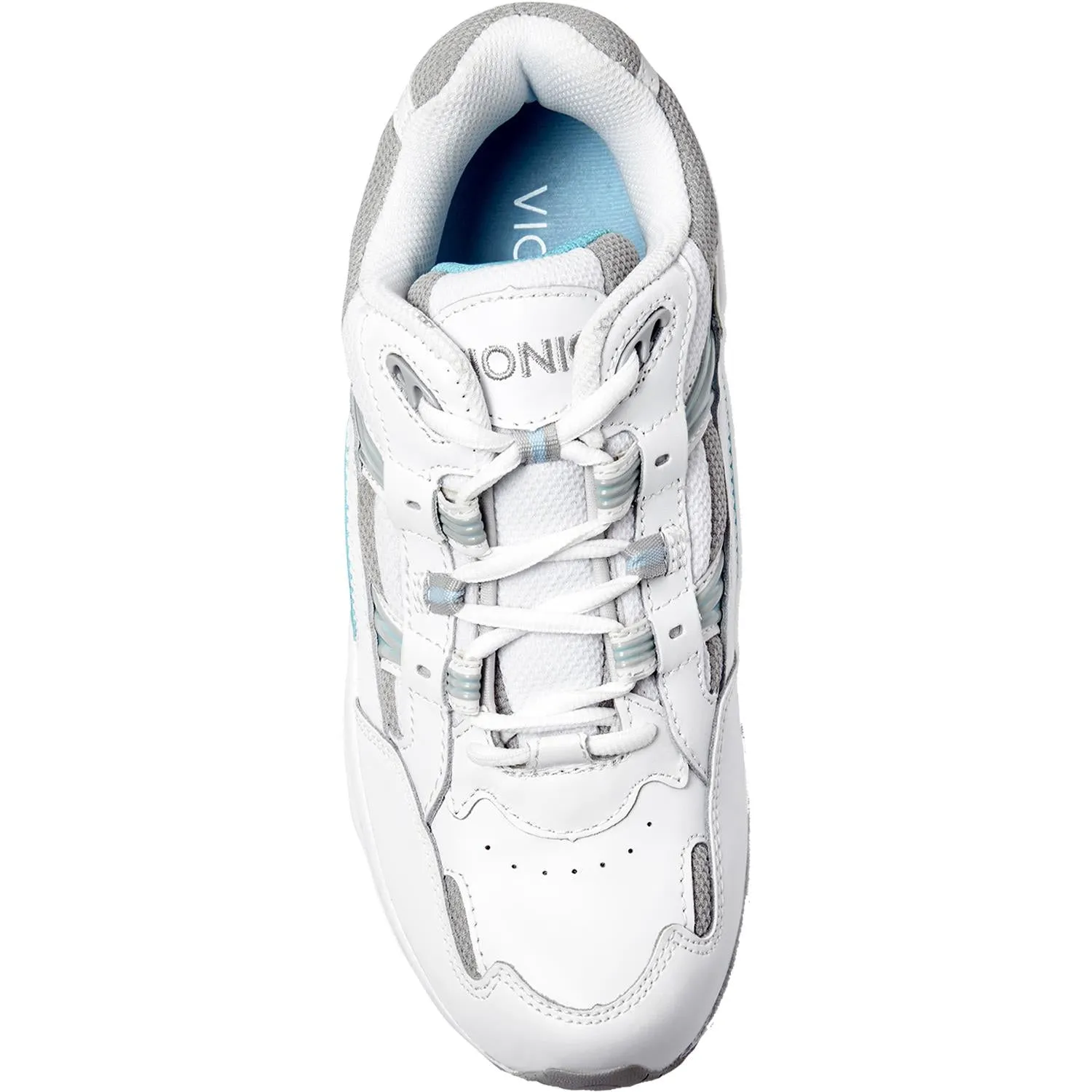 Women's Vionic Walker White/Blue Leather