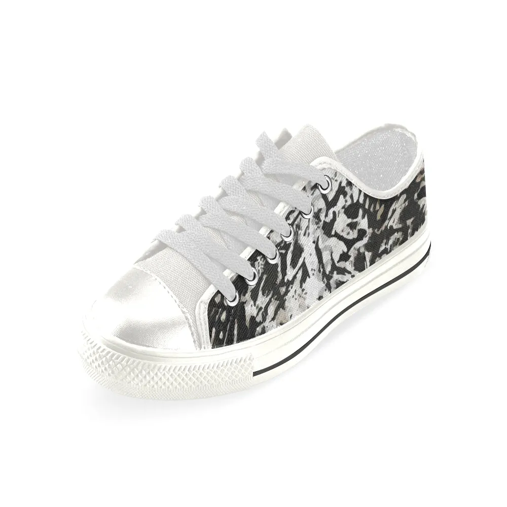 Women's Wild Animal Print Canvas Low Top Shoes