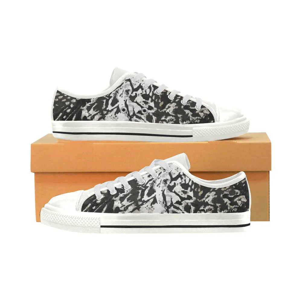 Women's Wild Animal Print Canvas Low Top Shoes